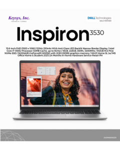 DELL INSPIRON 3530-I71355U| 15.6-inch FHD (1920 x 1080) 120Hz 250nits WVA Anti-Glare LED Backlit Narrow Border Display|Intel Core i7-1355U Processo|16GB, 2x8GB, DDR4, 3200MHz |512GB M.2 PCIe NVMe SSD 