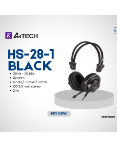 A4Tech HS-28-1 Comfort Fit Stereo Headset 