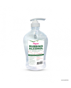 Rubbing Alcohol 70% Isopropyl Alcohol with Moisturizer Fresh Petal Scent Pump Bottle with Front Sticker 500ml x 1